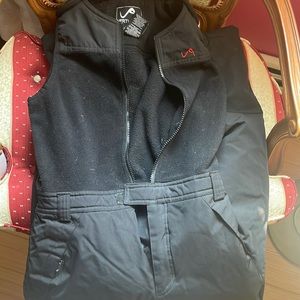 Vertical 9 Black Snowsuit Kids Unisex